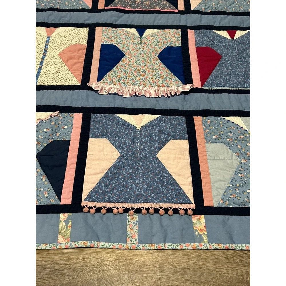 Handmade Dress Lap Quilt 46.5x38 By Covered in Love Quilt Ministry‎ 2015